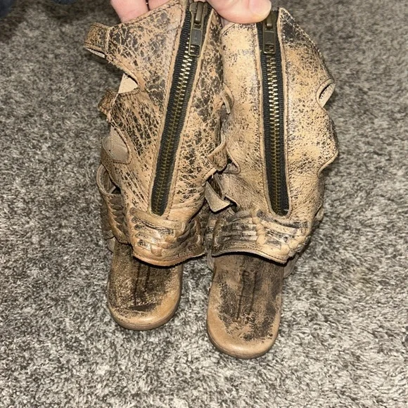 Bed Stu Aurelia Leather Tall Huarache Sandal Size 7 - Picture 7 of 15